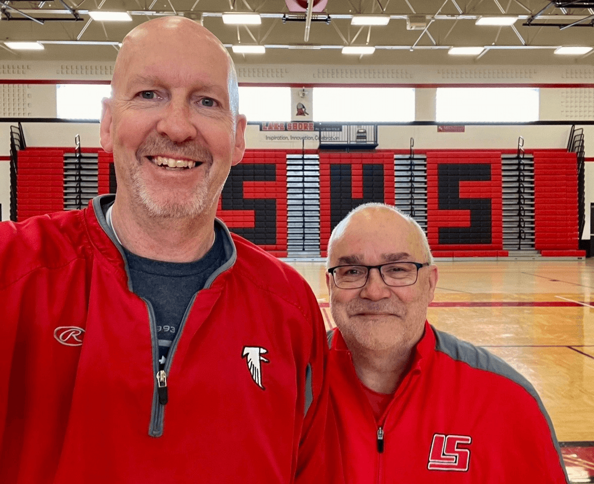 Marty Martens with Rich Bowers