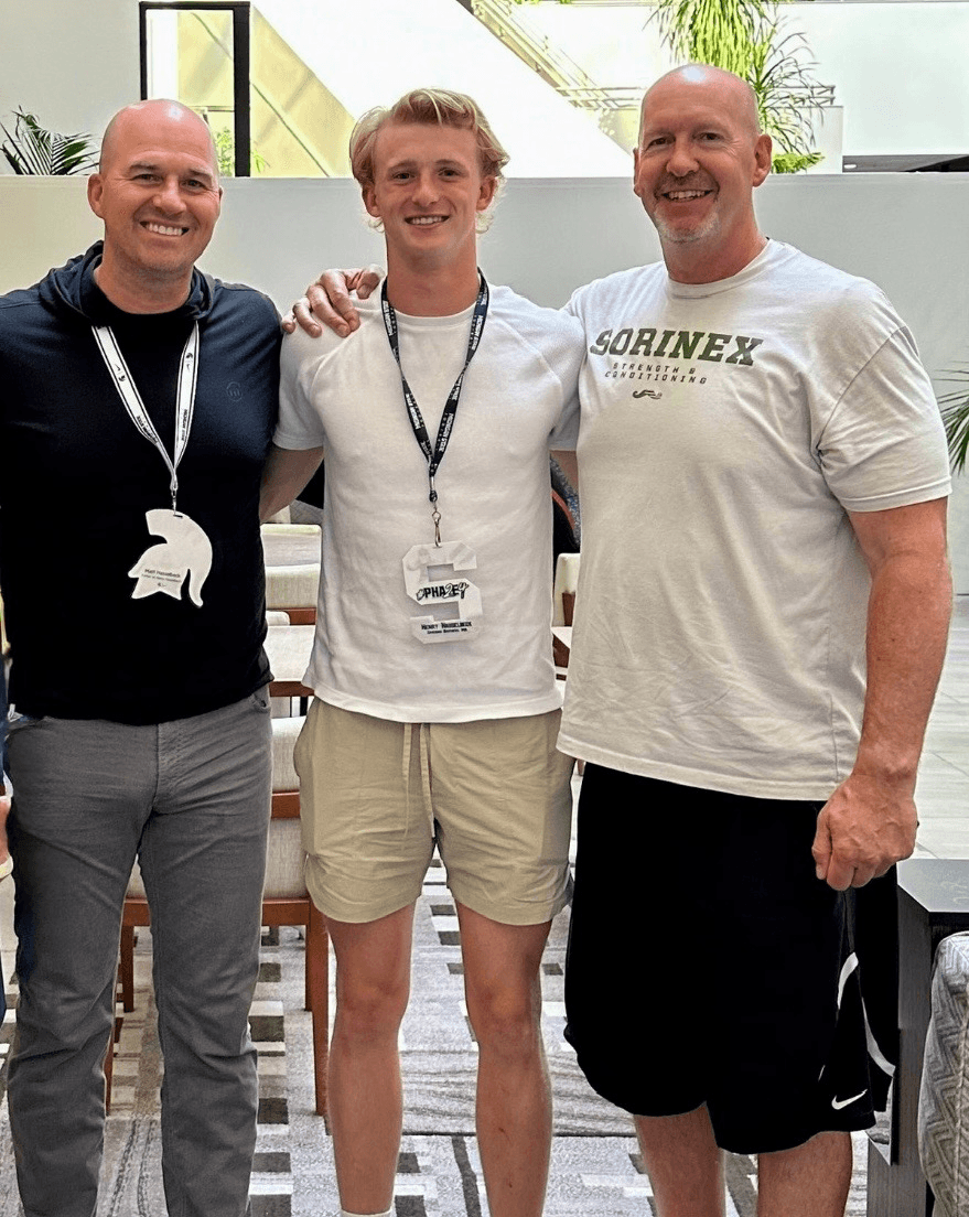 Marty Martens with Henry Hasselbeck